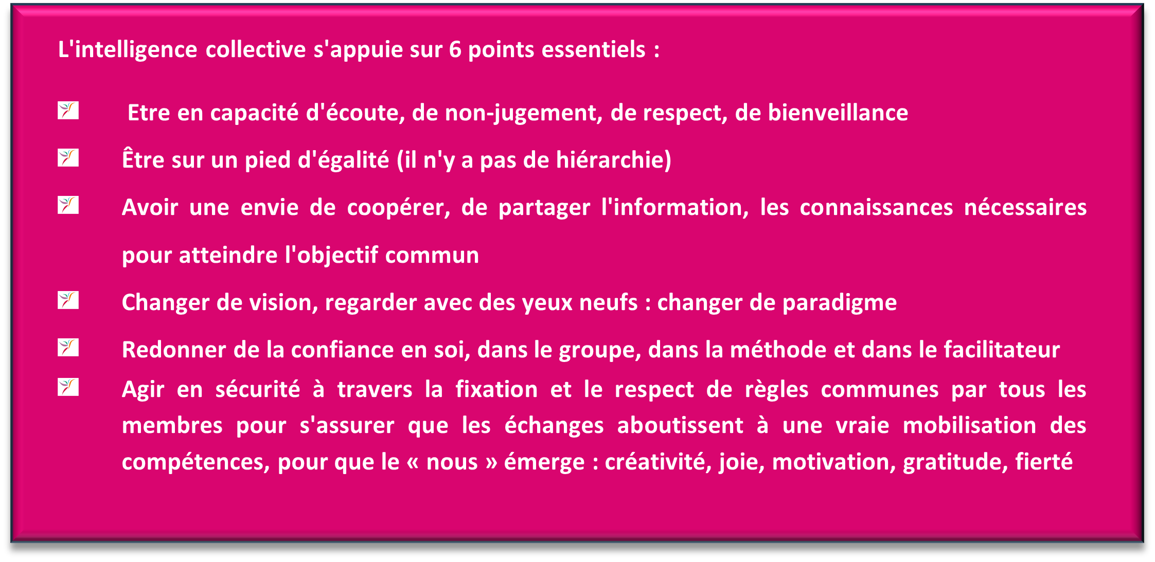 les 6 points de l’IC